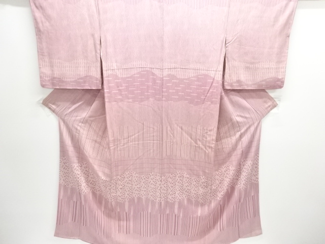 変わり縞模様付け下げ小紋着物